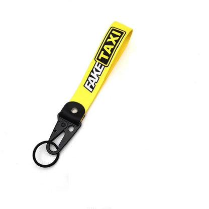 Motor Racing Webbing Wrist Lanyard Keychain – Paracord Rope Hand Strap for Motorcycle, Car Keys, Camping & Outdoor Use