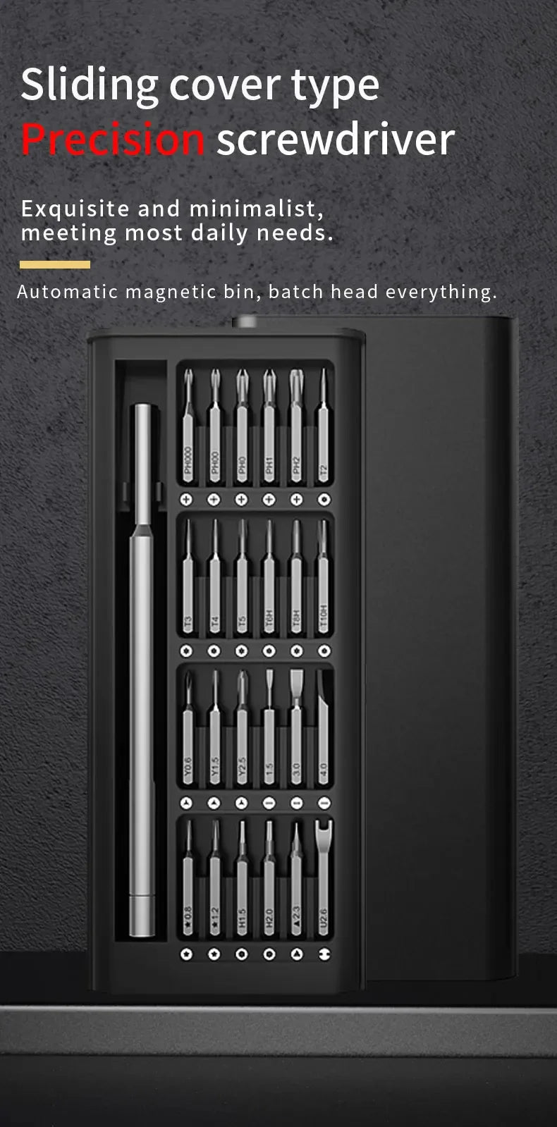 50-in-1 Precision Screwdriver Set – Magnetic Repair Tools for iPhone, Glasses, Watches, Game Consoles & Cameras