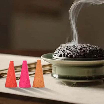 60PCS Scented Incense Cones – Natural Fragrance for Anxiety Relief, Meditation & Relaxation