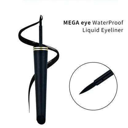 Black Liquid Eyeliner Pencil – Natural Smooth, Waterproof, Quick-Dry, Non-Smudging & Long-Lasting Eye Makeup