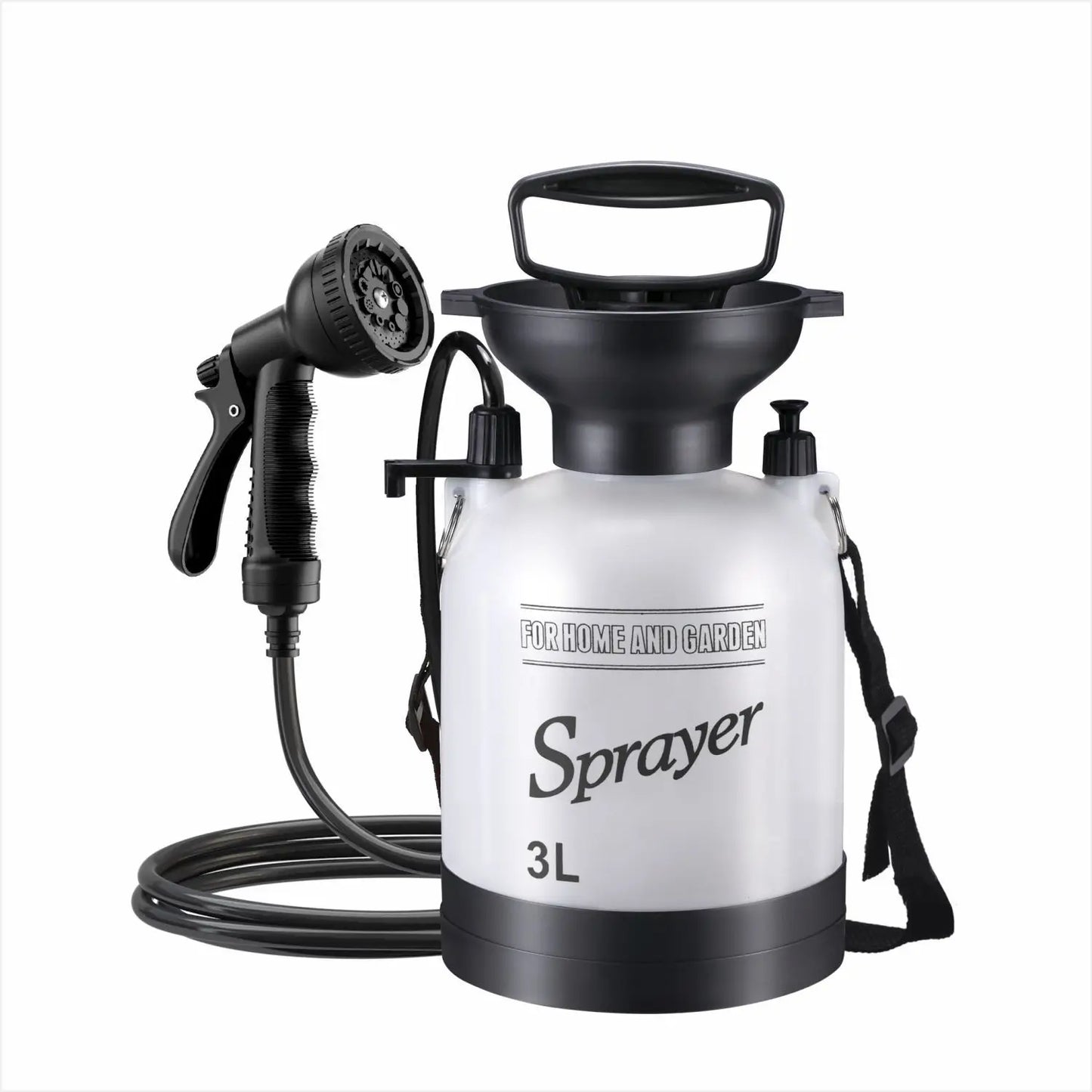 Portable Outdoor Camping Shower – 3/5/8L Manual Pump with 3m Hose for Pet Bath & Car Wash