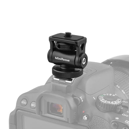 Minifocus Cold Shoe Monitor Holder – Adjustable 180° Tilt Mount for Camera Field Monitors & Microphones