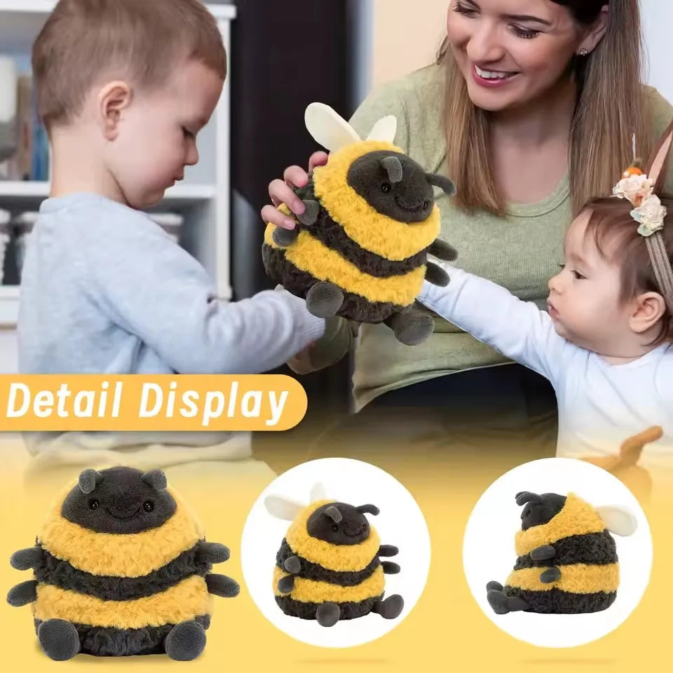 Jelly Cat Small Barcelo Bee Bear Pendant – Cute Monkey Animal Toy for Kids, Birthday Gift & Kawaii Home Decor