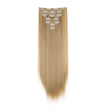 WIGSIN 24-Inch Straight Hair Extensions - 7-Piece Clip-In Synthetic Hair Set for Women
