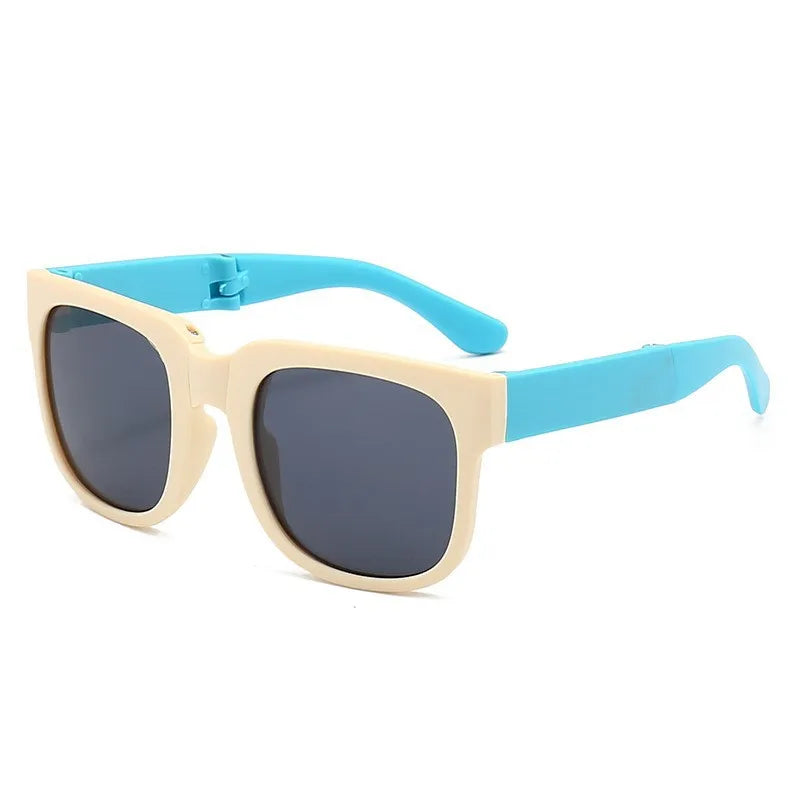 Foldable Kids Sunglasses – UV Protection Cartoon Shades for Boys & Girls, Fashionable Baby Eyewear