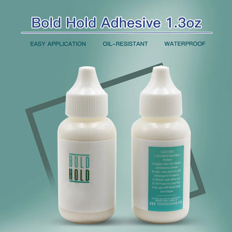 38ml Waterproof Wig Glue — Strong Hold Front Lace Wig Adhesive, Private Label, Accessories for Frontal Closure & Toupee