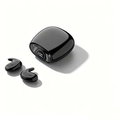 Ultra-Thin Sleep Earbuds - Lightweight Invisible Design with Ergonomic Side-Sleep Fit & Built-In Mic