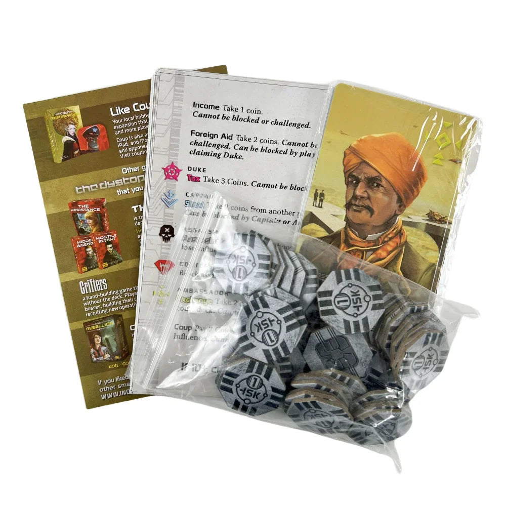 Indie Boards and Cards Coup – Reformation 2nd Edition Expansion Card Game, Strategic Bluffing Party Card Game for Adults & Family Fun