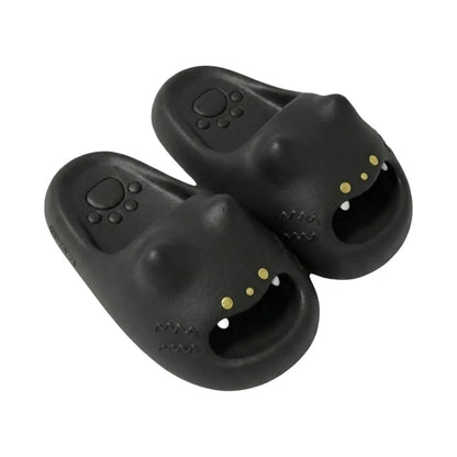 Women's Cat Paw Slippers - Waterproof Closed-Toe Soft Anti-Slip Home Shoes