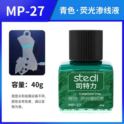 Stedi MP-20~27 Fluorescent Panel Liner Paint – 40g Water-Based Ink for Gundam GK Model Coloring & DIY Hobby Tools