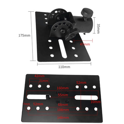 Metal Mount Tripod Pole DJ Speaker Stand Adapter – Rotatable 35mm Top Cap, Sturdy Construction for Music Instruments
