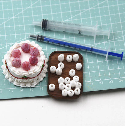 19pcs Mini Nozzle Set - Pottery Clay & Dessert Food Toy Piping Tips, Milk Cream & DIY Miniature Cake Tools