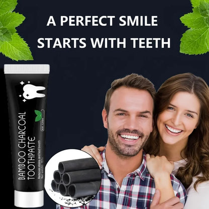 Bamboo Charcoal Toothpaste – Deep Clean, Remove Tooth Stains & Refresh Breath for Healthy Teeth