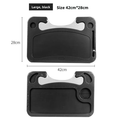 Portable Car Laptop Desk Mount - Steering Wheel Work, Food & Drink Tray Table for Travel Convenience