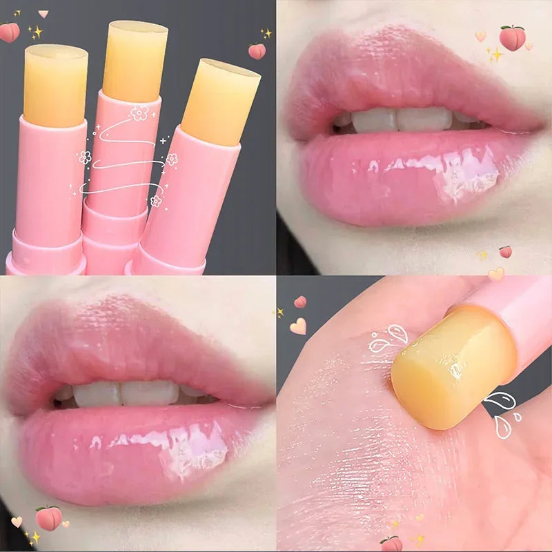 Summer Moisturizing Lip Sleeping Mask with Brush – Long-Lasting Nourishing Lip Balm for Dry, Cracked Lips, Hydrating Unisex Lip Care Treatment