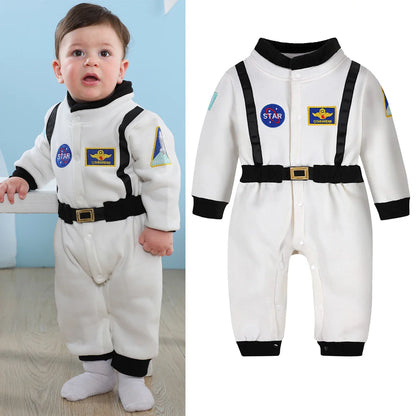 Toddler Astronaut Costume – Baby Boys Space Suit Romper, Infant Halloween & Birthday Party Cosplay Jumpsuit