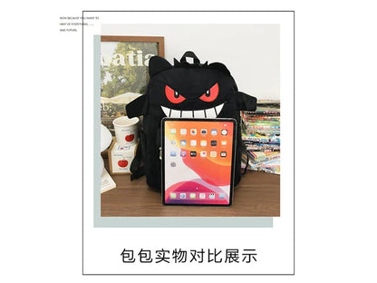 New Fashion Women's Backpack — High-Quality Large Capacity Computer Bag with Cartoon Pattern, Soft Fabric Shoulder Handbag