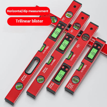 30/40/50cm Digital Display Magnetic Angle Level — Aluminum Alloy Protractor Inclinometer Ruler 90° Measurement Tool