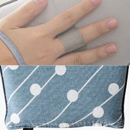 Portable Hand-Held Mini Ironing Pad & Holder Set for Wrinkle-Free Clothes - Protective Mat & Glove Included