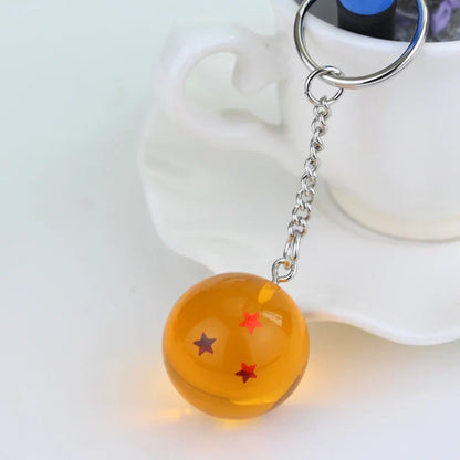 Japanese Anime Dragon Ball Z Stars Keychain Figures – Series 1-7 Pendant Toy Car Keyring, Cosplay Party Gift