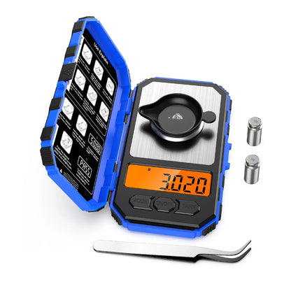 Brifit 0.001g Precision Digital Pocket Scale – 50g Mini Milligram Scale with Calibration Weights