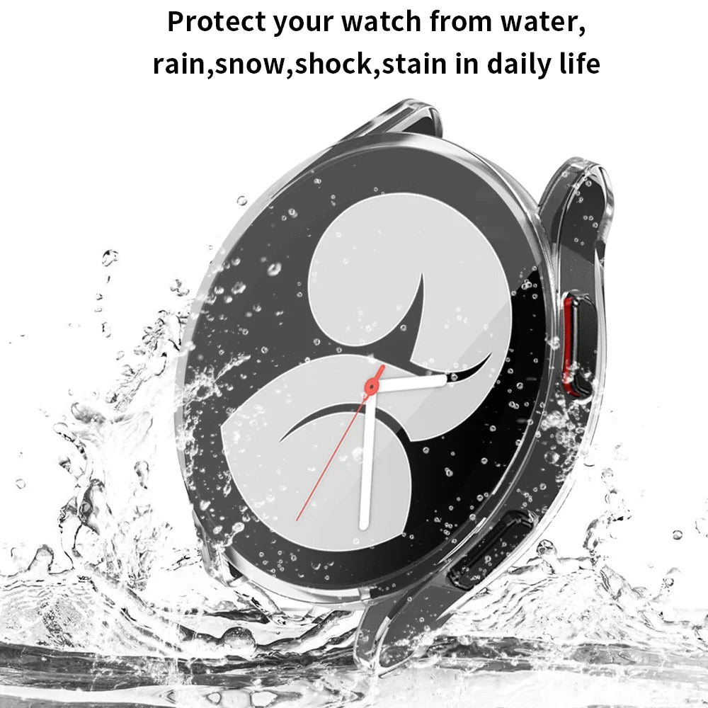 Samsung Galaxy Watch Protective Case - TPU All-Around Bumper Screen Protector for Watch 4, 5 & 6 40mm/44mm