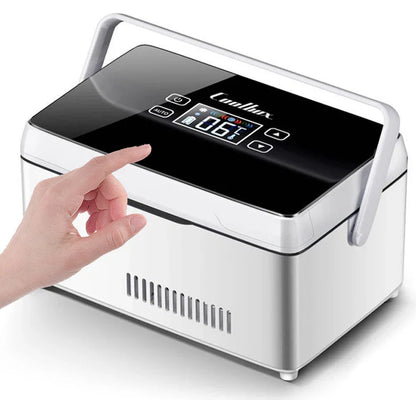 20400mAh Portable Insulin Refrigerator – USB Rechargeable Mini Cold Box with Bag for Medicine & Constant Temperature Storage