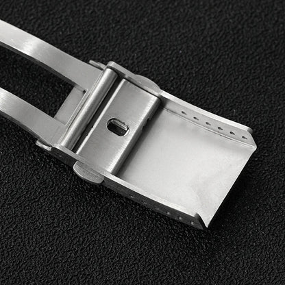 Watchdives Stainless Steel Watch Clasp – 16mm/18mm/20mm/22mm Folding Safety Milled Deployant Replacement Buckle