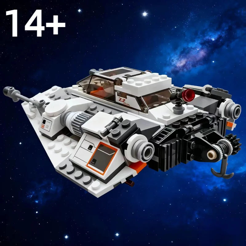 MOC 75259 Snowspeeders Building Blocks — 333PCS Starfighter Snowfield Aircraft Model Toy, Perfect Birthday & Christmas Gift