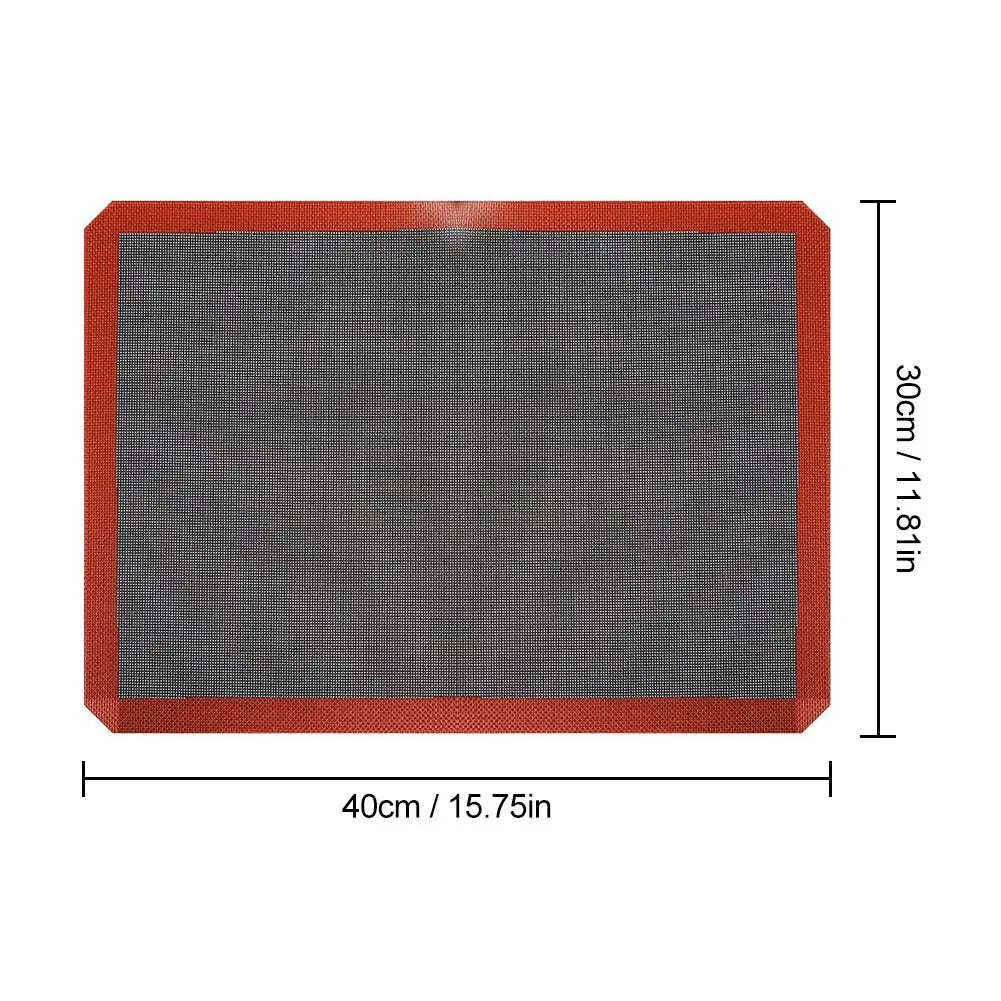 30x40cm Silicone Baking Mat – Reusable Non-Stick Heat-Resistant Sheet for Oven, Grill & Microwave