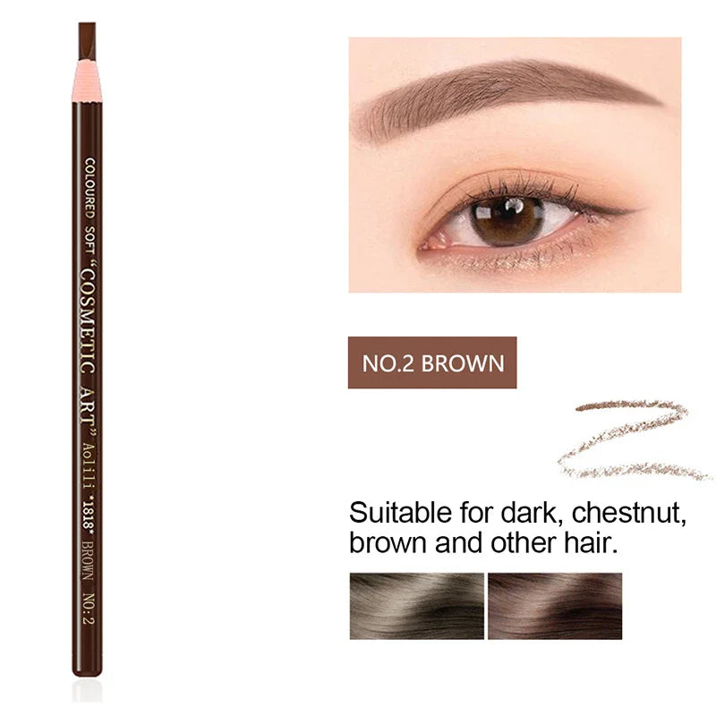 Tear-Off Pull Line Eyebrow Pencil – No Sharpening, Natural Color, Sweat & Smudge Proof Eyebrow Pencil