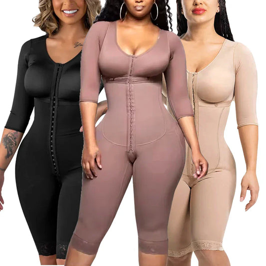 Full Body Colombian Shaper Girdle, High Compression Bodysuit, Postpartum & Postoperative Waist Slimmer, Lipo Arm Reducing Shapewear