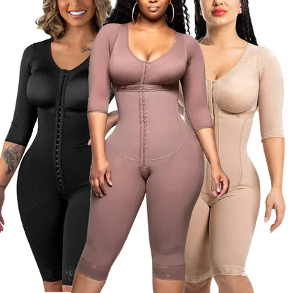 Colombian Full Body Shapewear Bodysuit High Compression Waist Trainer Postpartum & Post-Surgery Body Shaping Slimmer Garment