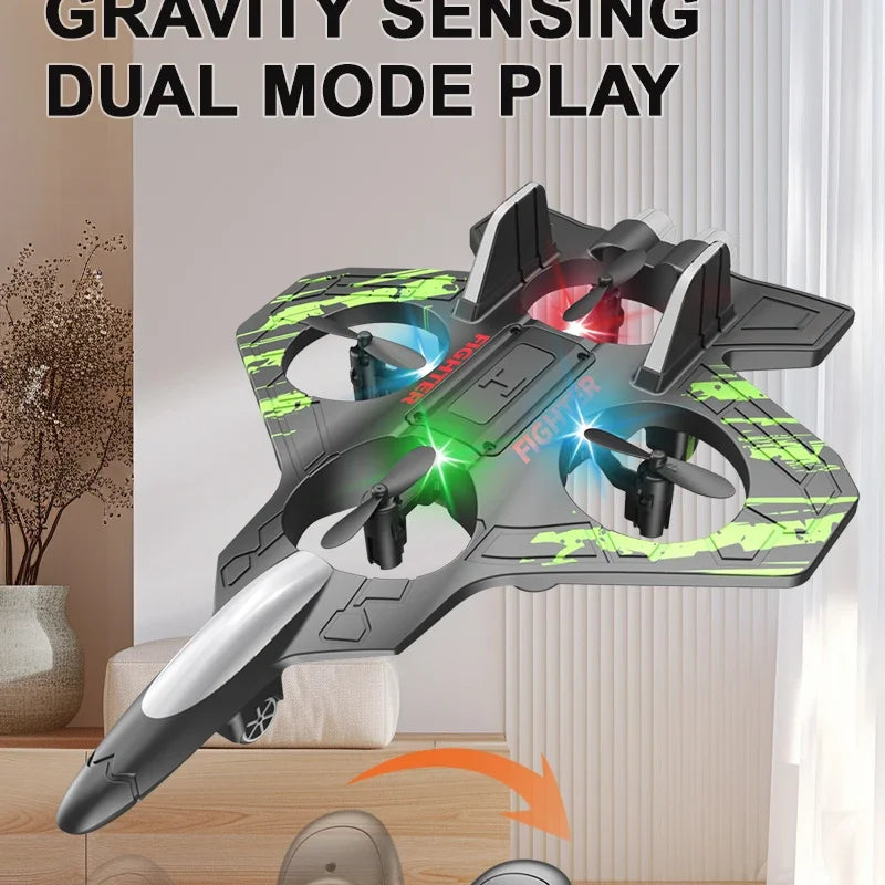 2.4G Remote Control Fighter Foam Glider – LED Stunt UAV Helicopter Aircraft Model