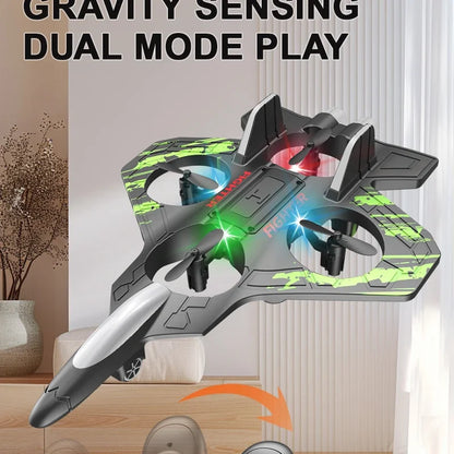 2.4G Remote Control Fighter Foam Glider – LED Stunt UAV Helicopter Aircraft Model