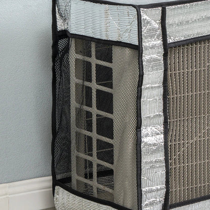 Portable Aluminum Foil Air Conditioner Cover - Multiple Size Options for Household Use - Dust, Sun, and Waterproof Protection