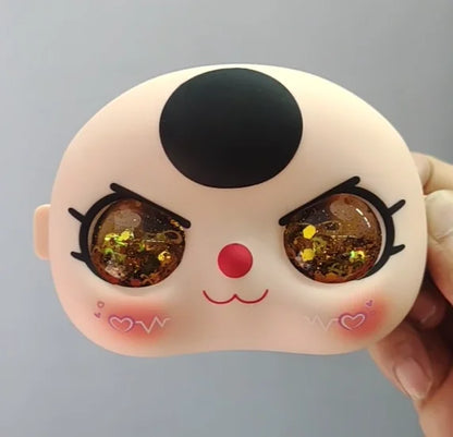 In-Stock 400% Baby Three Vinyl Faces — High-Quality Handmade Angry Expression Replacement Accessory for Dolls