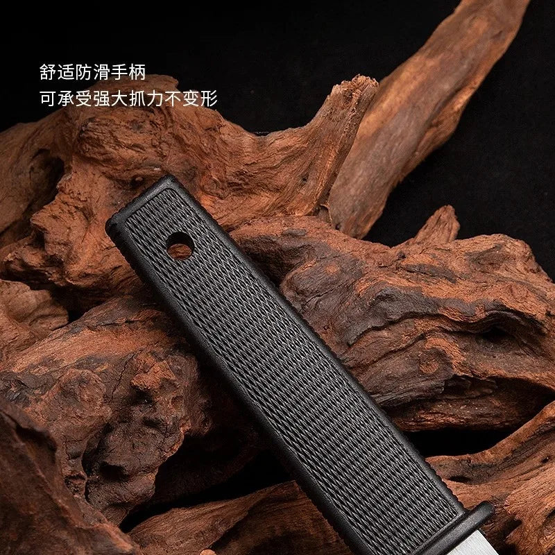 2PC Portable Outdoor EDC Survival Knife Set - Multi-Functional Stainless Steel Fruit and Table Knife with Sheath