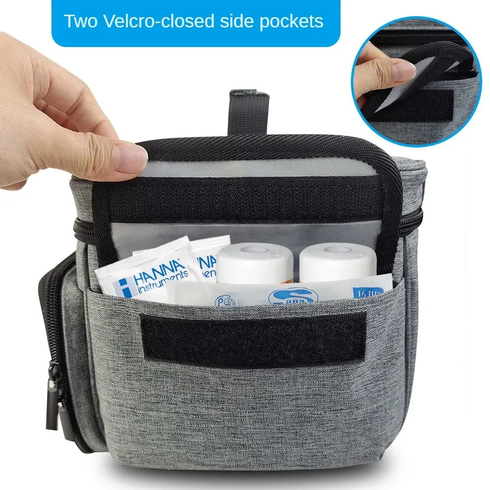 Travel First Aid Kit Bag – Multifunctional Medical Storage Organizer with Layered Medicine Boxes for Home & On-the-Go