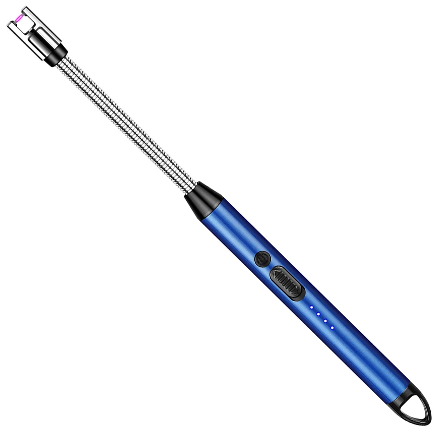 360° Type-C Rechargeable Windproof Plasma Lighter – Curved Flameless USB Arc Ignition Tool for BBQ, Kitchen, Candle & Gas Stove Use