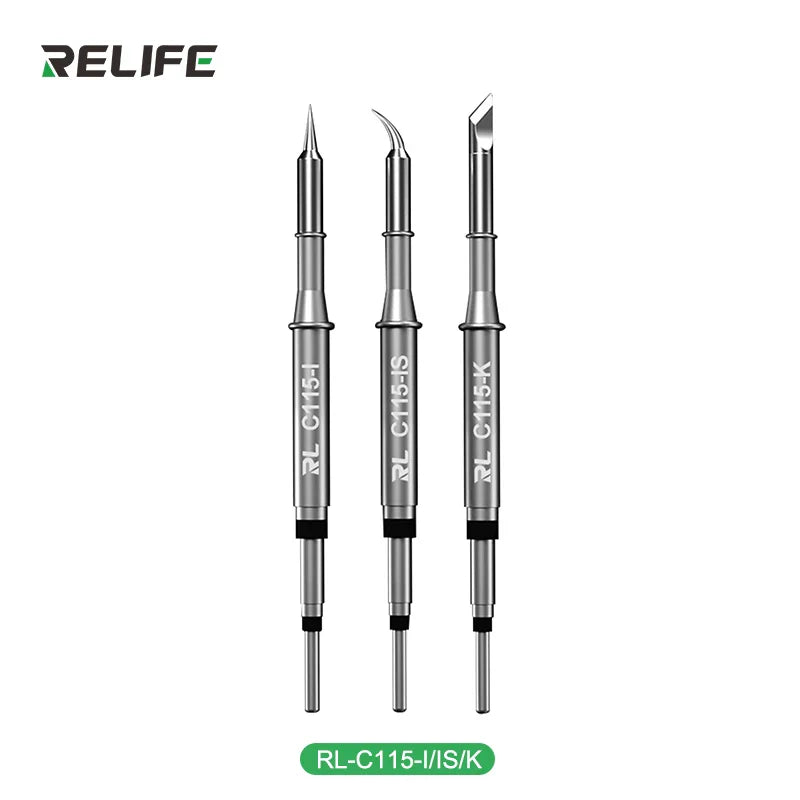 RELIFE Super Fine Soldering Tips C210 C245 C115 – Professional Iron Tips for GVM T210 T115 Stations