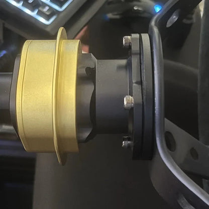 70mm Hole Spacing Fanatec QR2 Adapter Plate – CNC Machined Aluminum Alloy for Steering Wheels, Anodized Finish