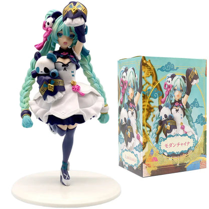 20CM Anime Hatsune Miku x Cinnamoroll Figure – Collectible Decorative Model, Kawaii Gift for Kids
