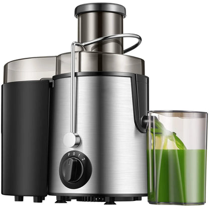 Stainless Steel Centrifugal Fruit Juicer – 800W Powerful Motor, Large Mouth for Fruits & Vegetables, Easy to Clean