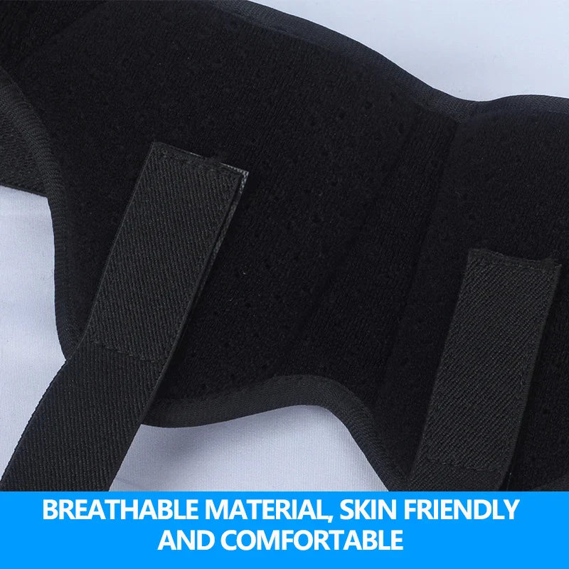 Adult Hernia Pain Relief Recovery Belt - Inguinal Groin Support with Inflatable Hernia Bag and 2 Removable Compression Pads