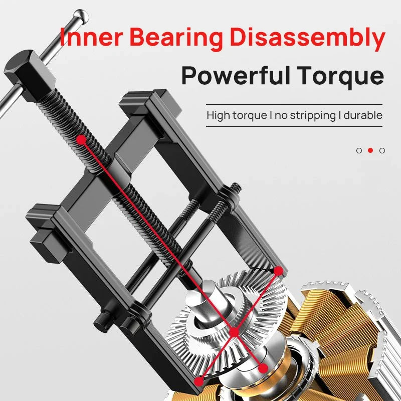 Car Inner Bearing Puller Gear Extractor - 2/3/4/6 Inch 2 Jaw Automotive Repair Separation Tool