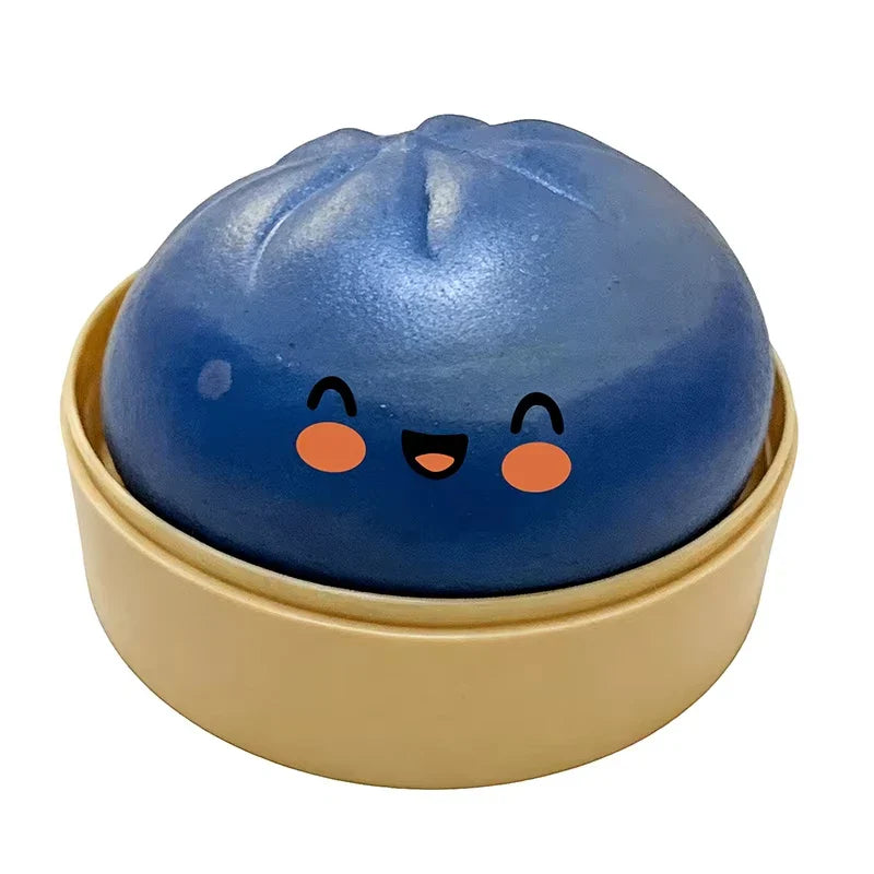 Simulation Dumpling Slow Rebound Stress Ball – Soft Squeeze Decompression Toy for Home, Office Decor & Birthday Gift for Kids & Adults
