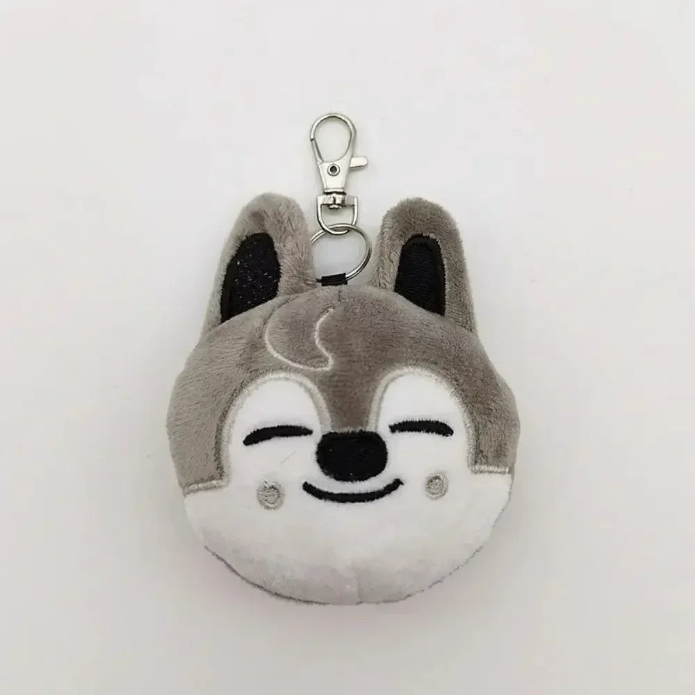 Kpop SKZOO Plush Keychain – Cute Dog Pendant Toy for Kids, Backpack Hanging, Birthday Gift
