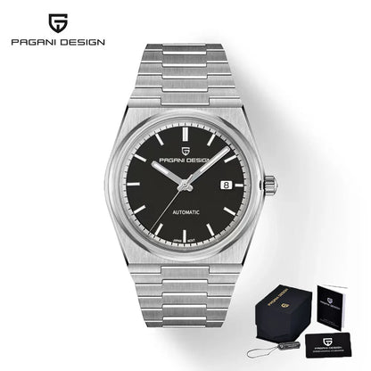 Pagani Design 2024 Men’s Automatic Mechanical Watch – Luxury Sapphire AR Coating, Stainless Steel, 10BAR Waterproof