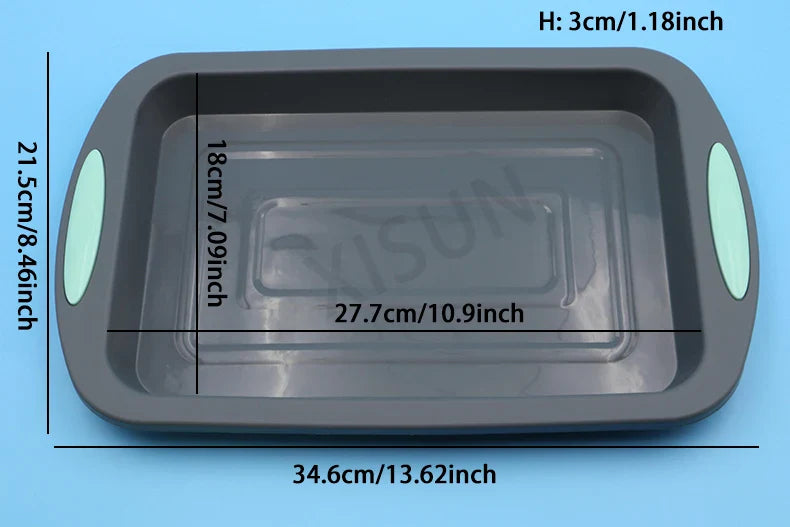 Heat Resistant Silicone Bakeware Set - Loaf, Bread, Muffin, Donut, and Cake Baking Tray Oven Pan Set